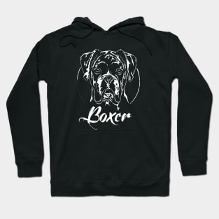 Funny Proud Boxer dog portrait Hoodie